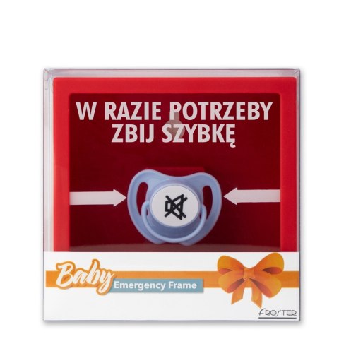 Ramka Emergency zabawny prezent młodych rodziców Froster Ramka Emergency zabawny prezent młodych rodziców Froster