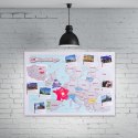 Mapa Zdrapka dla Dwojga Pary plakat Europa w tubie Froster