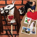 Skippi Hobby Horse tarantowaty - biało brązowy - prezent na dzień dziecka Skippi