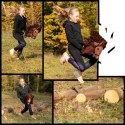 Zestaw Skippi - Hobby Horse Bursztyn i przeszkoda do skakania 135 cm Skippi