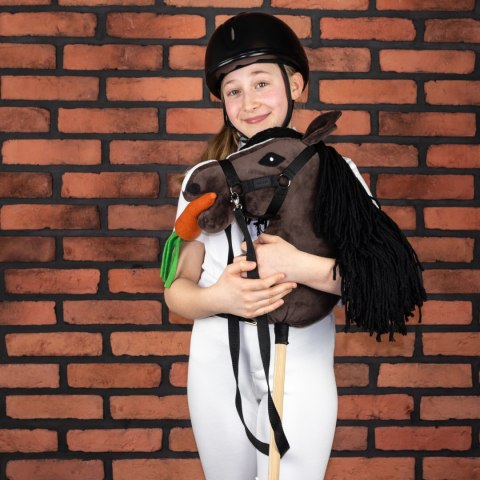 Zestaw Skippi - Hobby Horse Gniady - Derka i nauszniki - szary i brąz Skippi Zestaw Skippi - Hobby Horse Gniady - Derka i nauszniki - szary i brąz Skippi