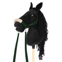 Zestaw Skippi - Hobby Horse czarny i dodatkowy kantar - ciemny zielony Skippi