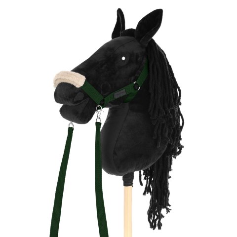 Zestaw Skippi - Hobby Horse czarny i dodatkowy kantar - ciemny zielony Skippi Zestaw Skippi - Hobby Horse czarny i dodatkowy kantar - ciemny zielony Skippi
