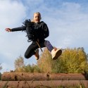 Zestaw Skippi - Hobby Horse czarny i dodatkowy kantar - czerwony Skippi