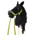 Zestaw Skippi - Hobby Horse czarny i dodatkowy kantar - jasny zielony Skippi