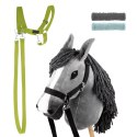 Zestaw Skippi - Hobby Horse szary i dodatkowy kantar - jasny zielony Skippi