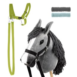 Zestaw Skippi - Hobby Horse szary i dodatkowy kantar - jasny zielony Skippi