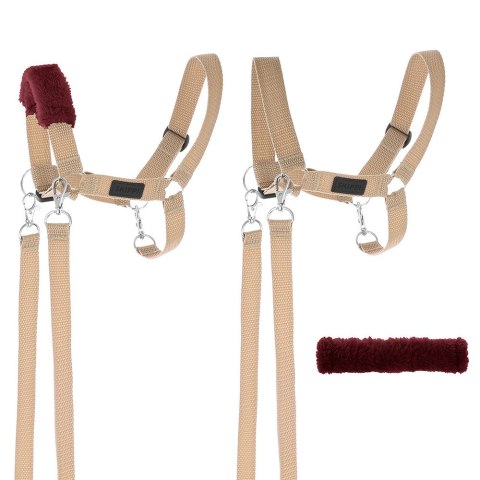 Hobby Horse A3 Skippi duży czarny, beżowy kantar, wodze, mufka Skippi