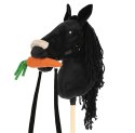 Hobby Horse A3 Skippi duży czarny, marchewka, czarny kantar, wodze, mufka Skippi