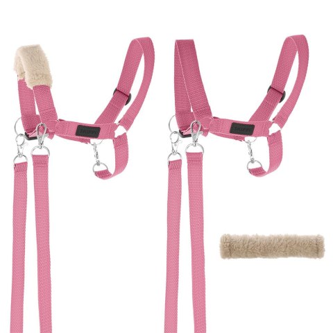 Hobby Horse A3 Skippi duży czarny, różowy kantar, wodze, mufka Skippi