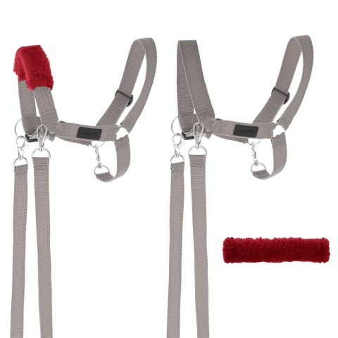 Hobby Horse A3 Skippi duży czarny, szary kantar, wodze, mufka Skippi