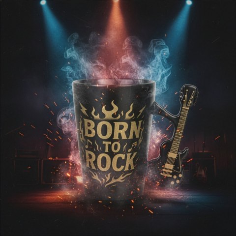 Kubek Gitara Elektryczna - Single Cut Style - dla fana rocka dla gitarzysty Froster