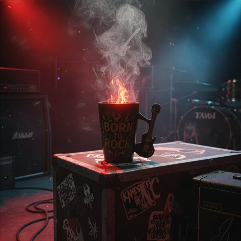 Kubek Gitara Elektryczna - Single Cut Style - dla fana rocka dla gitarzysty Froster