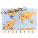Mapa Odkrywcy Świat PL zdrapka PODRÓŻNIKA prezent Froster