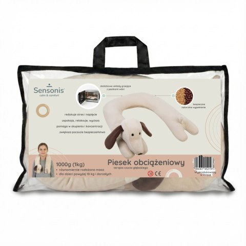 Sensonis Przytulanka Obciążeniowa Pies - regulacja wagi, funkcja grzania Sensonis