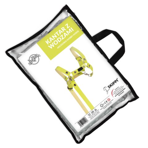 Skippi Kantar dla Hobby Horse - wodze, ekoskóra - jasny zielony Skippi