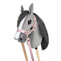 Skippi Kantar dla Hobby Horse - wodze, ekoskóra - różowy Skippi