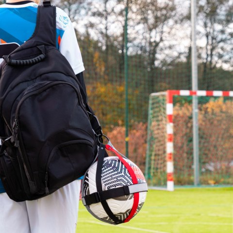 Uchwyt na piłkę Sprintigo - czerwony x szary x czarny -prezent dla piłkarza Sprintigo