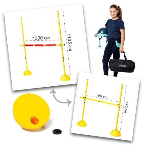 Worek prezentowy Hobby Horse Skippi z koniem gniado - srokatym i przeszkodą Skippi