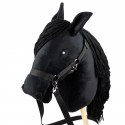 Zestaw Skippi - Hobby Horse Czarny i przeszkoda do skakania 135 cm Skippi