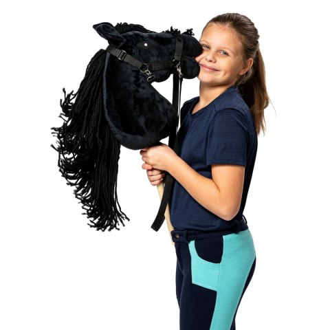 Zestaw Skippi - Hobby Horse Czarny i przeszkoda do skakania 135 cm Skippi