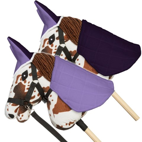 Zestaw Skippi - Hobby Horse Gniado - srokaty - Derka wrzos i śliwka Skippi