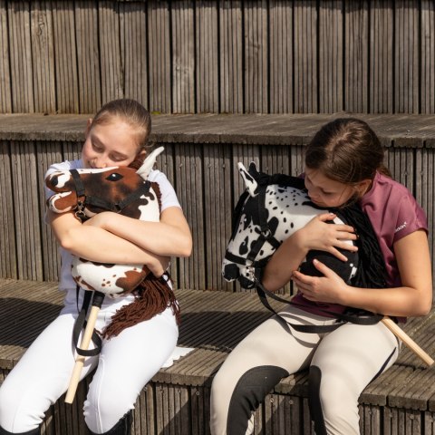 Zestaw Skippi - Hobby Horse Karo - srokaty i dodatkowy Kantar - błękitny Skippi